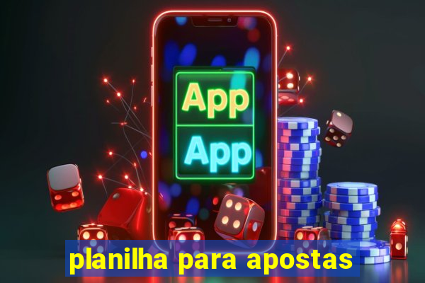 planilha para apostas