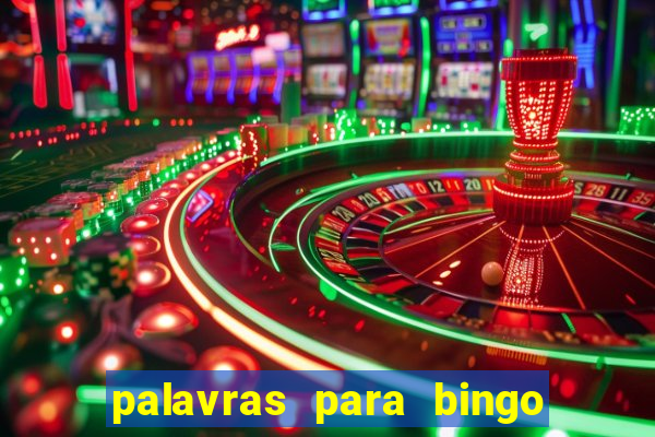 palavras para bingo cha de bebe