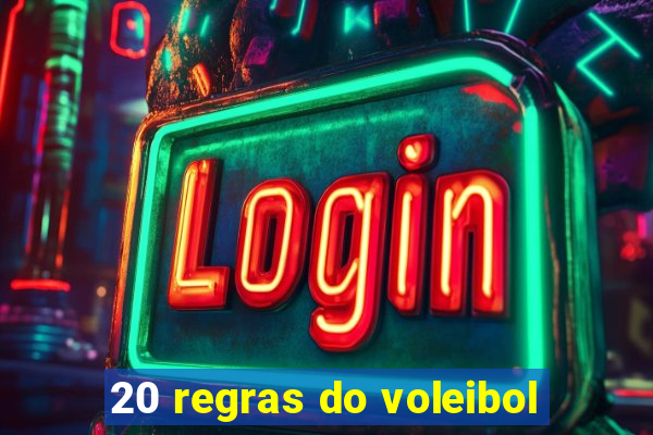 20 regras do voleibol